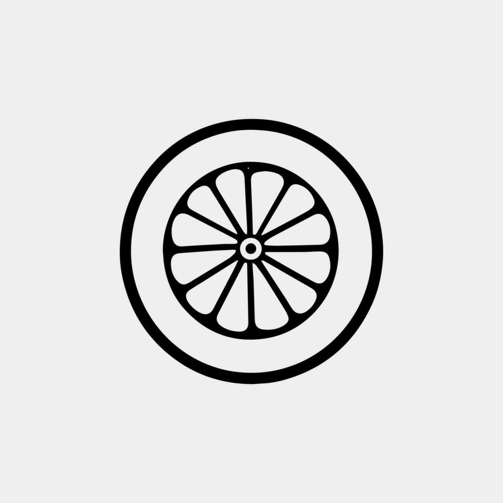 limón icono vector ilustración aislado en blanco