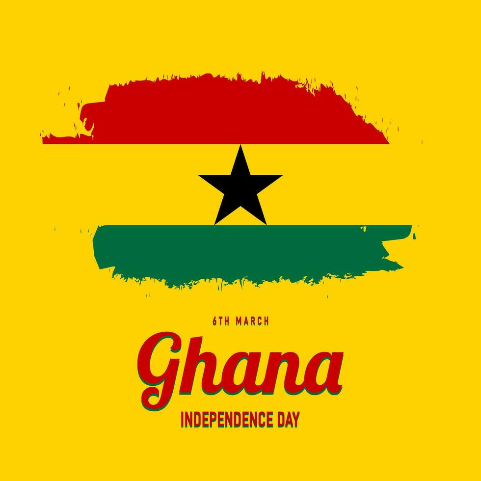 Ghana Independence Day Background Design. vector