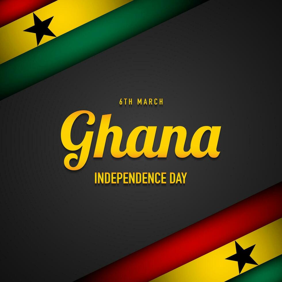 Ghana Independence Day Background Design. vector