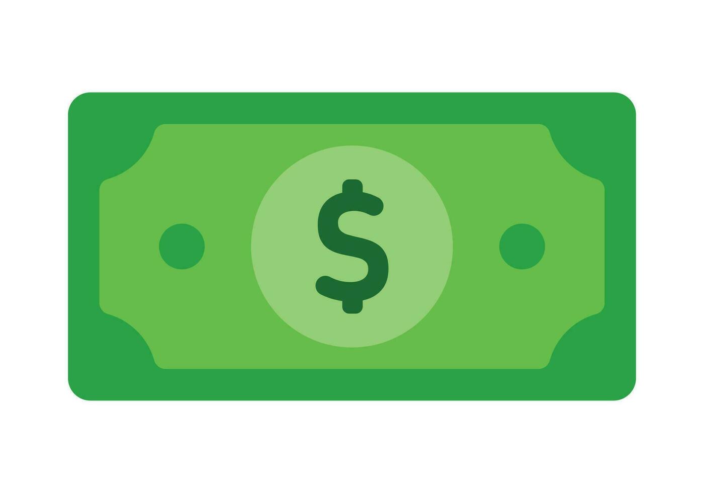 Dollar USD Money Paper Currency Icon Vector Illustration