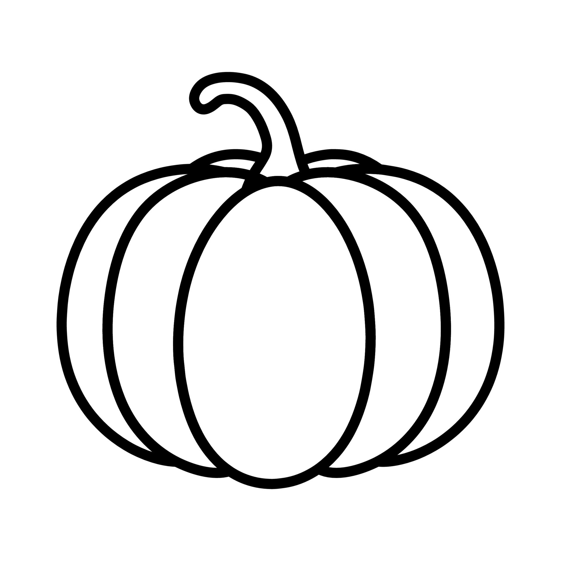 Pumpkin Line Art Icon Logo Vegetable Vector Illustration 36581360 ...