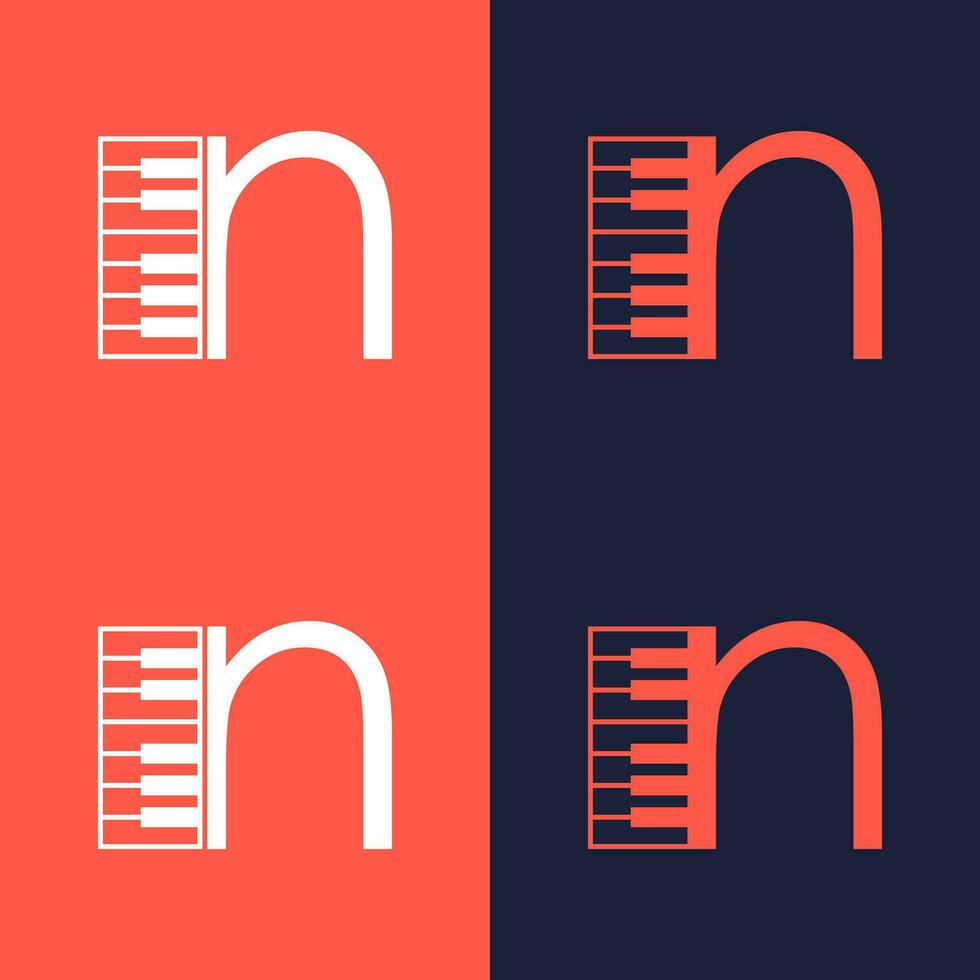 An illustration of the letter in the shape of a musical note melody used for branding, brand identity, logo design, vector, business, and company vector