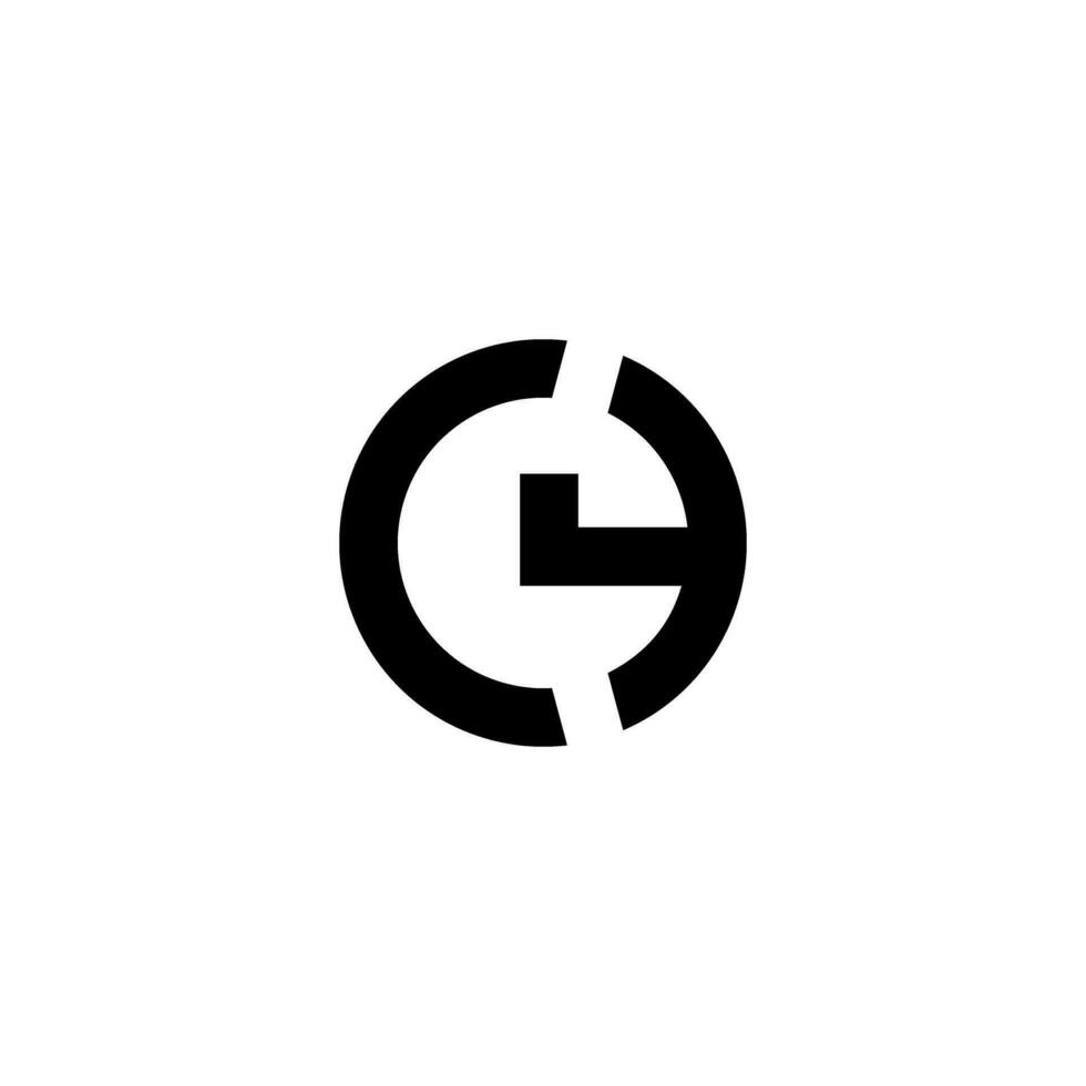 un negro y blanco logo con un poder símbolo vector