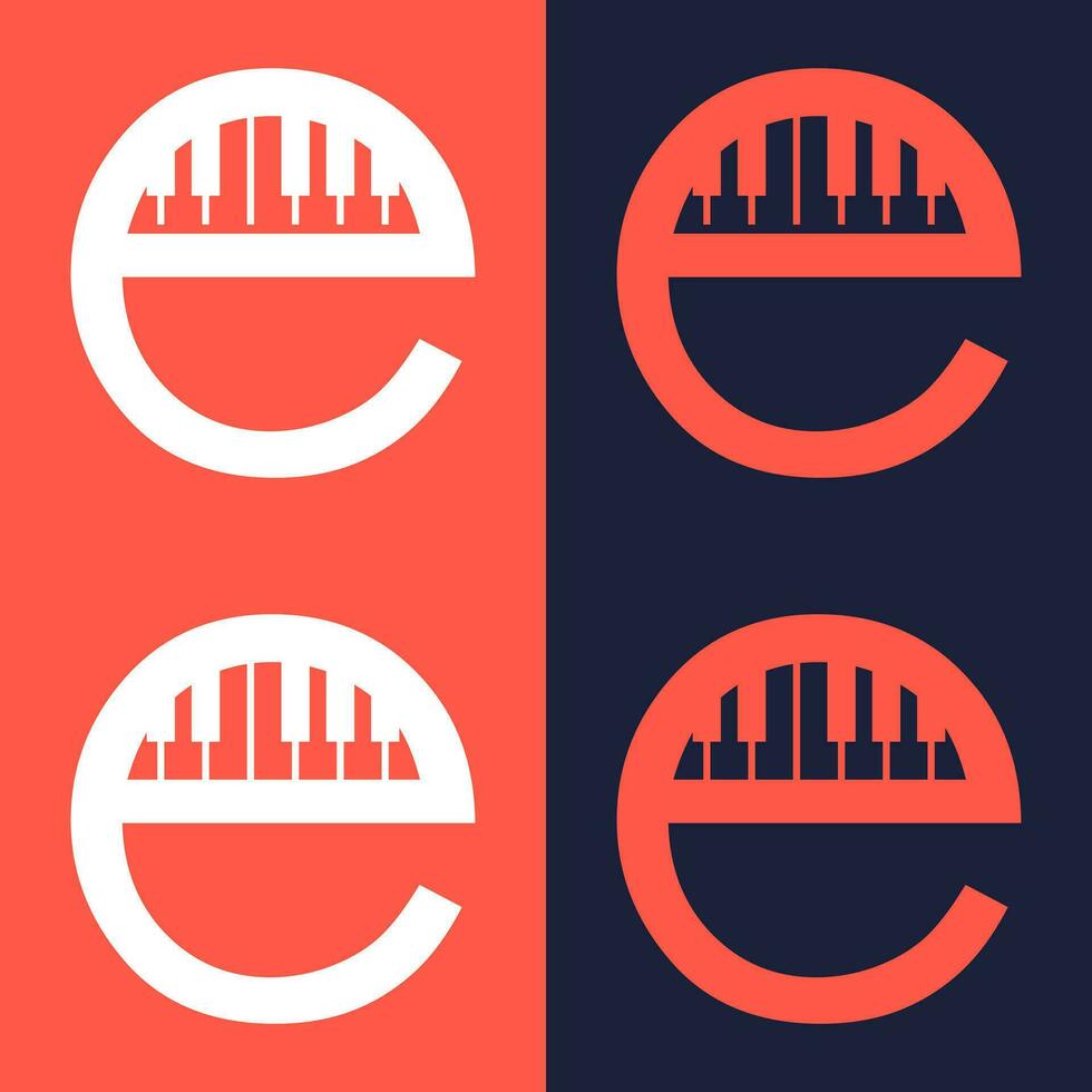 An illustration of the letter in the shape of a musical note melody used for branding, brand identity, logo design, vector, business, and company vector
