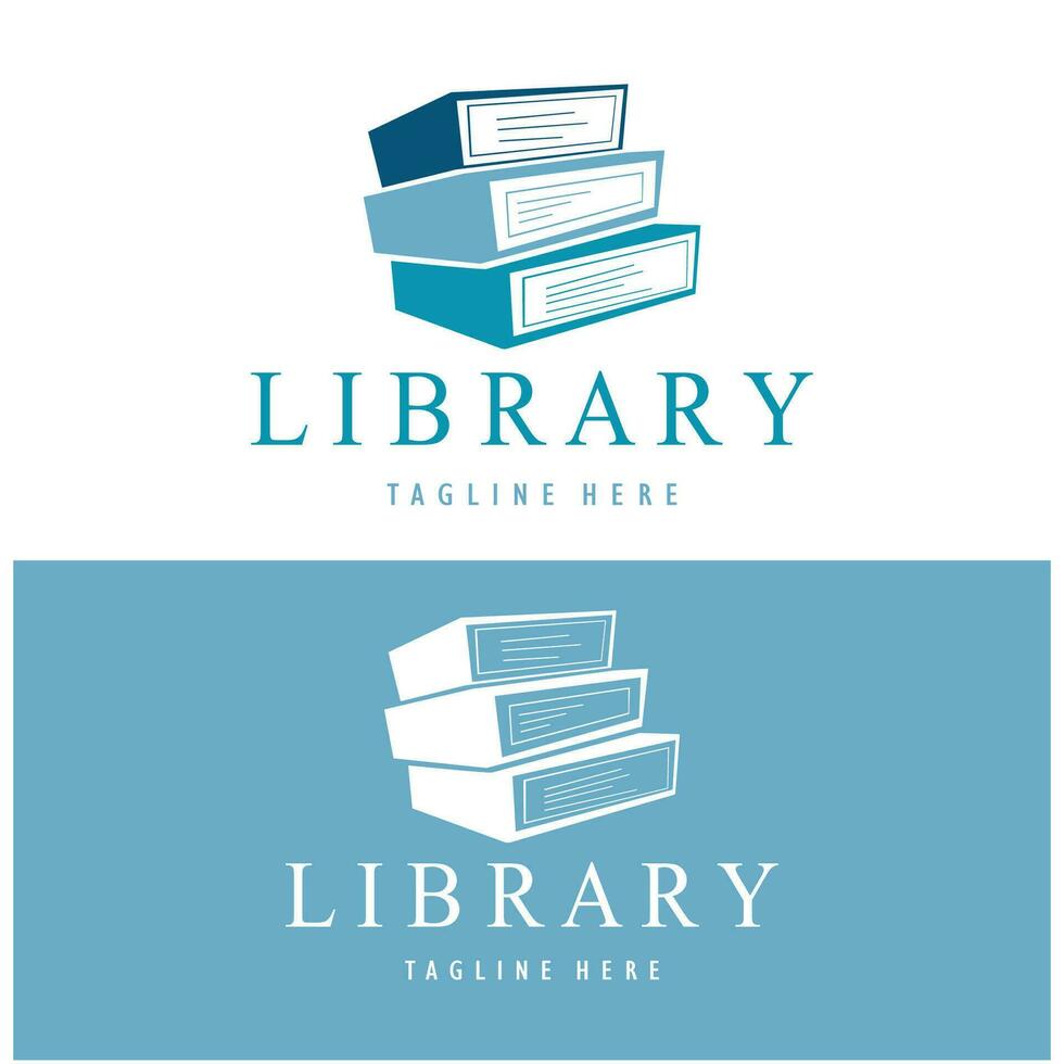 book or library logo for bookstores, book companies, publishers, encyclopedias, libraries, education, digital books, vectors