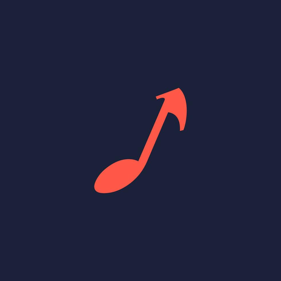 An illustration of the letter in the shape of a musical note melody used for branding, brand identity, logo design, vector, business, and company vector