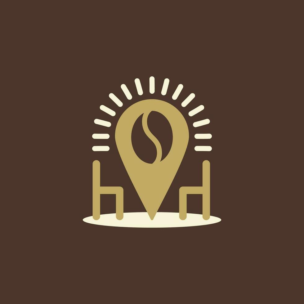 simple logo of coffee cafe vector