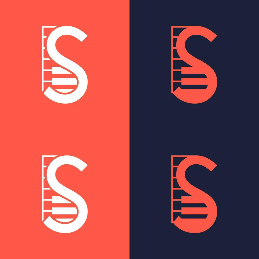 An illustration of the letter in the shape of a musical note melody used for branding, brand identity, logo design, vector, business, and company vector