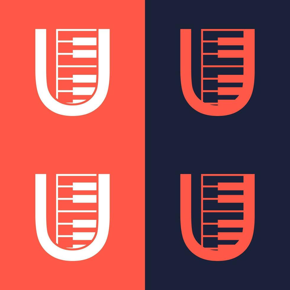 An illustration of the letter in the shape of a musical note melody used for branding, brand identity, logo design, vector, business, and company vector