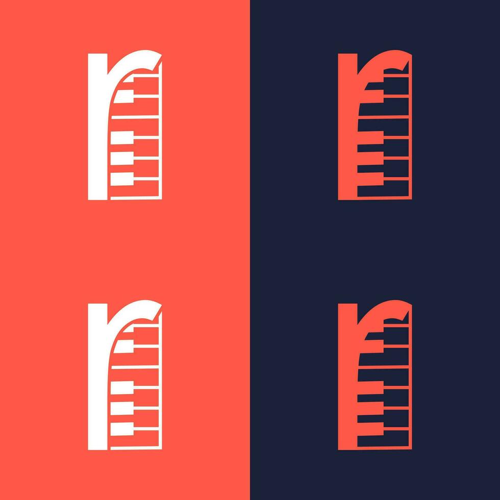 An illustration of the letter in the shape of a musical note melody used for branding, brand identity, logo design, vector, business, and company vector