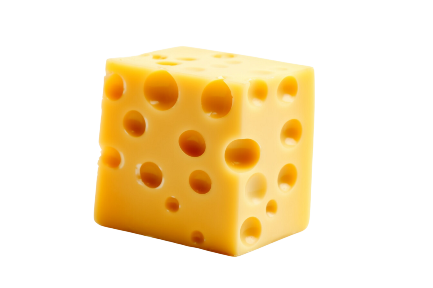 AI generated Cheese isolated on a transparent background. png