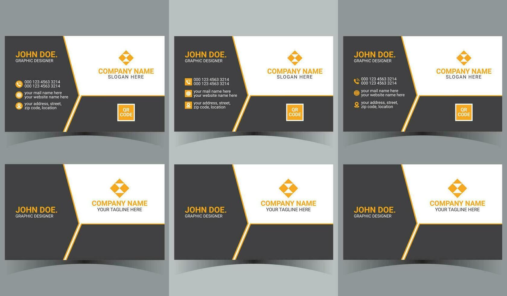 business name card design print ready background template vector