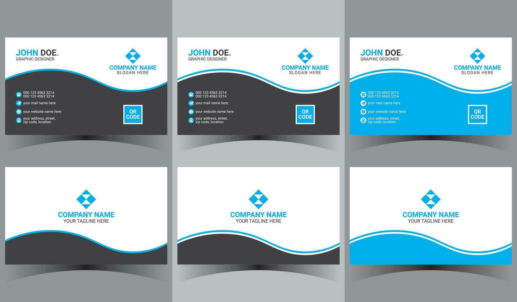 business name card design print ready background template vector