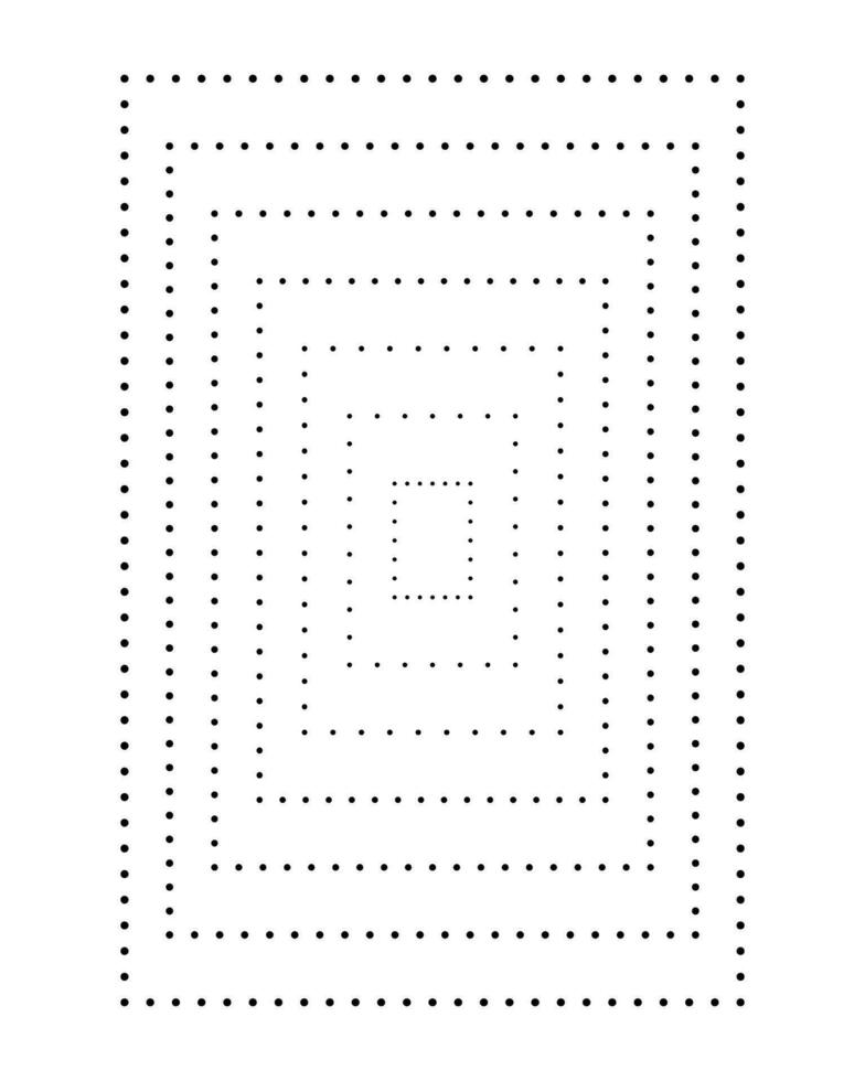 Abstract halftone rectangle vector illustration.