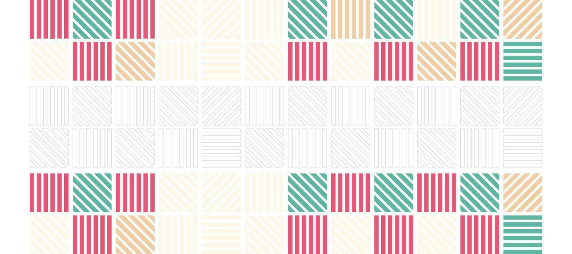 abstract colorful stripes grid geometric design background vector