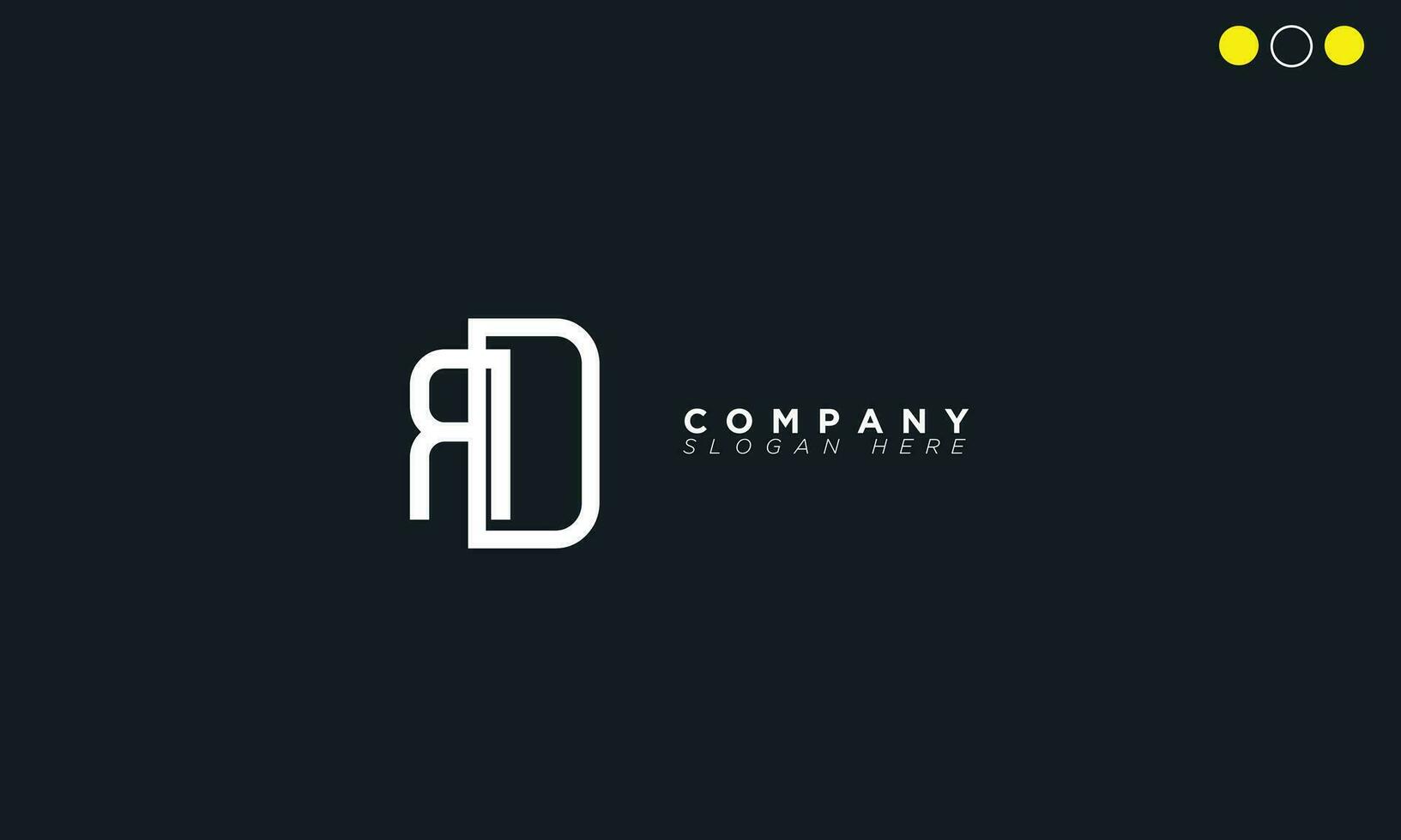 RD Alphabet letters Initials Monogram logo DR, R and D vector