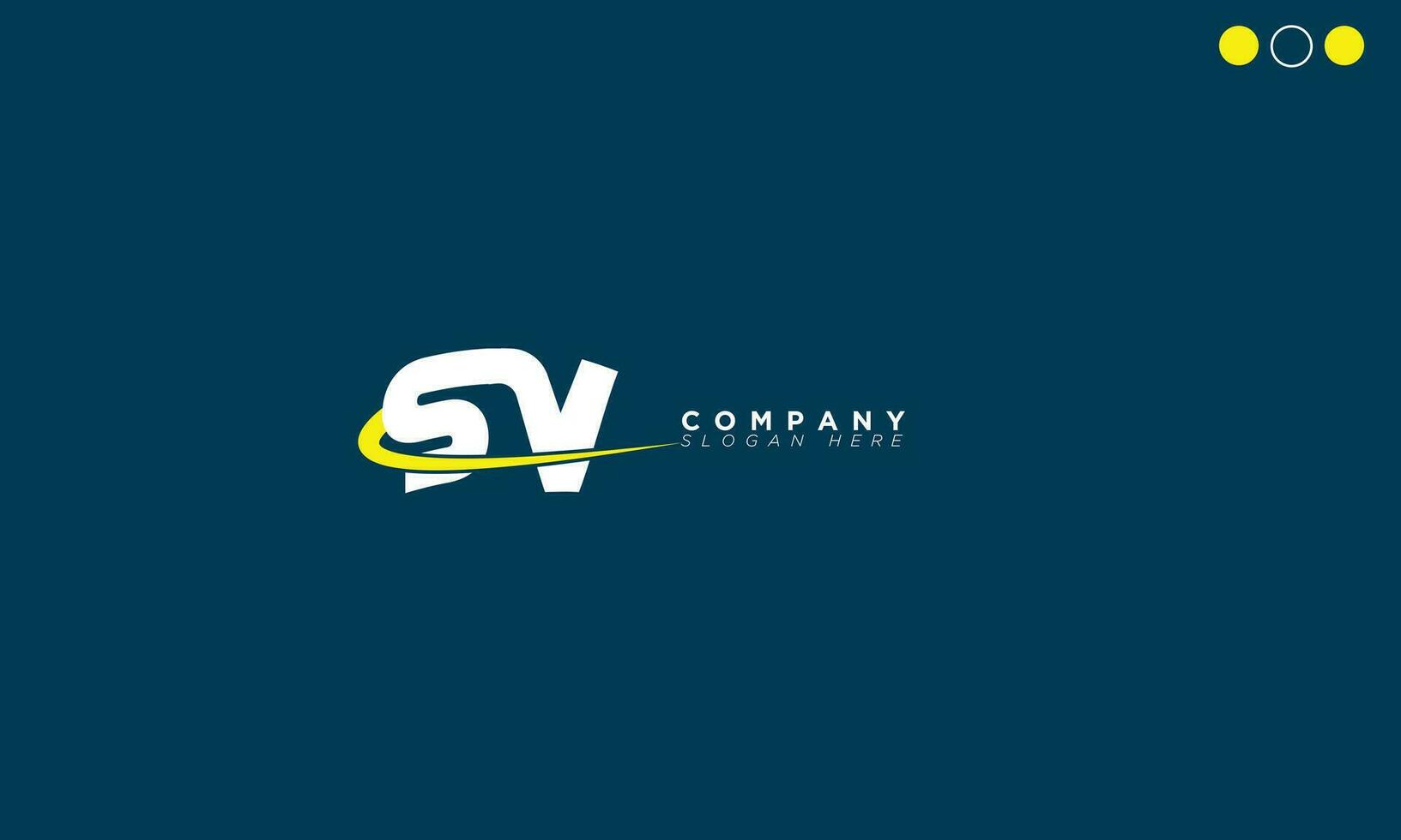 SV Alphabet letters Initials Monogram logo VS, S and V vector