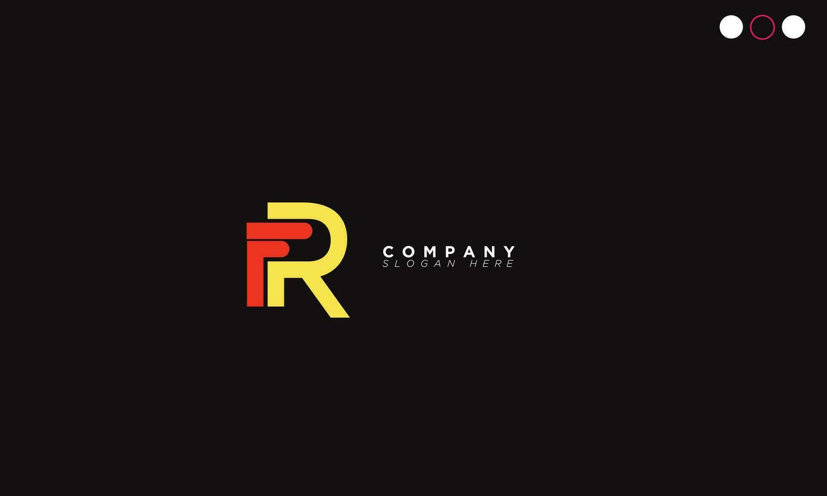 FR Alphabet letters Initials Monogram logo RF, F and R vector
