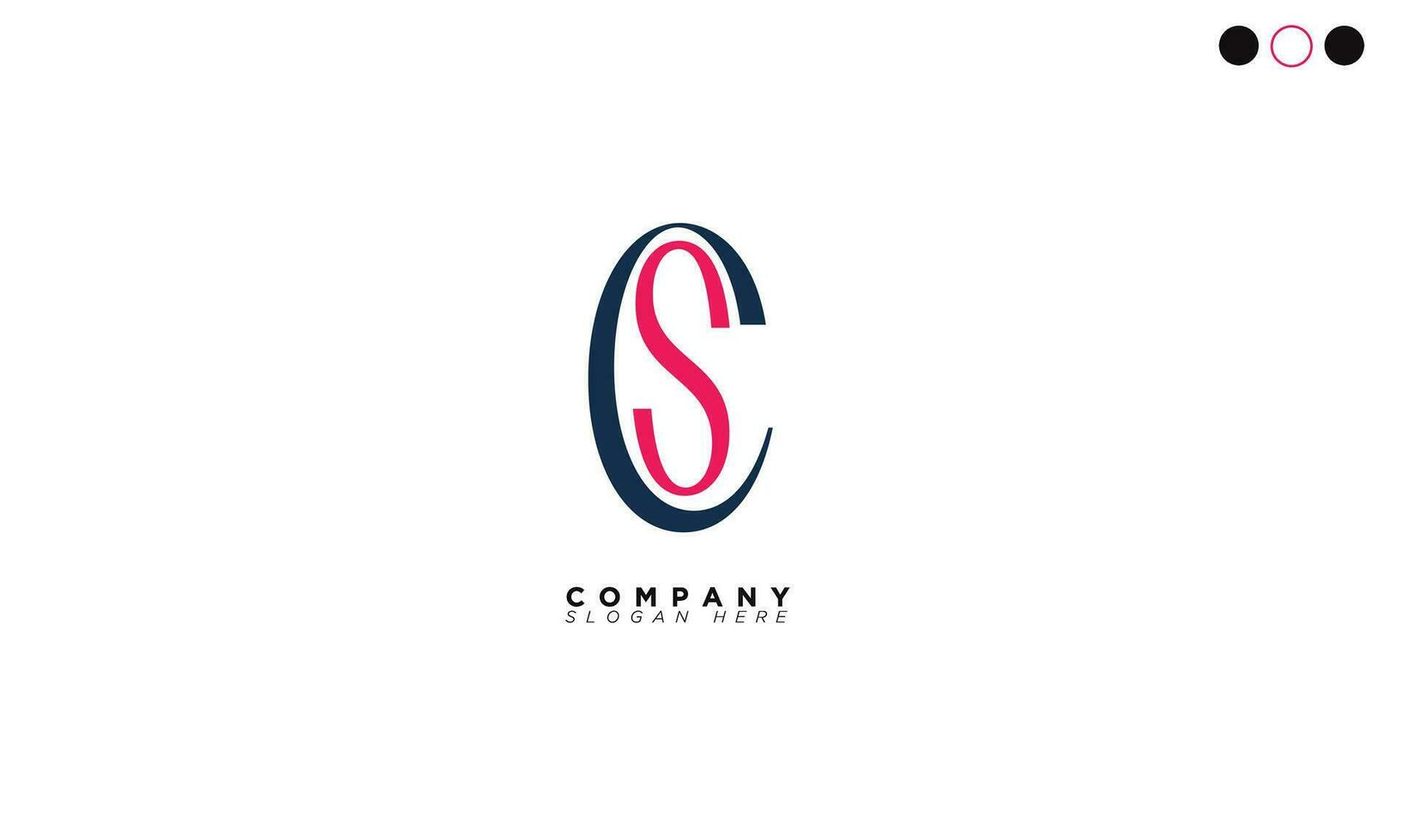 CS Alphabet letters Initials Monogram logo SC, C and S vector
