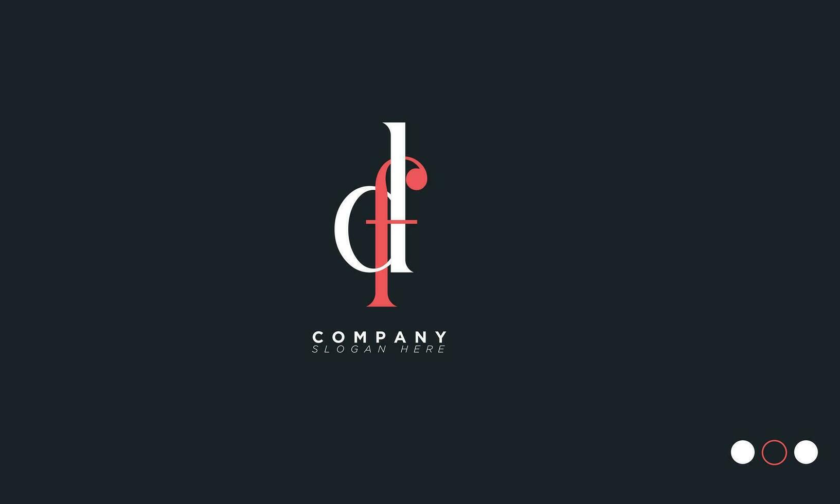 DF Alphabet letters Initials Monogram logo FD, D and F vector