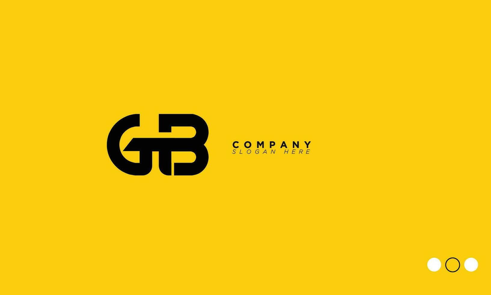 GB Alphabet letters Initials Monogram logo BG, G and B vector