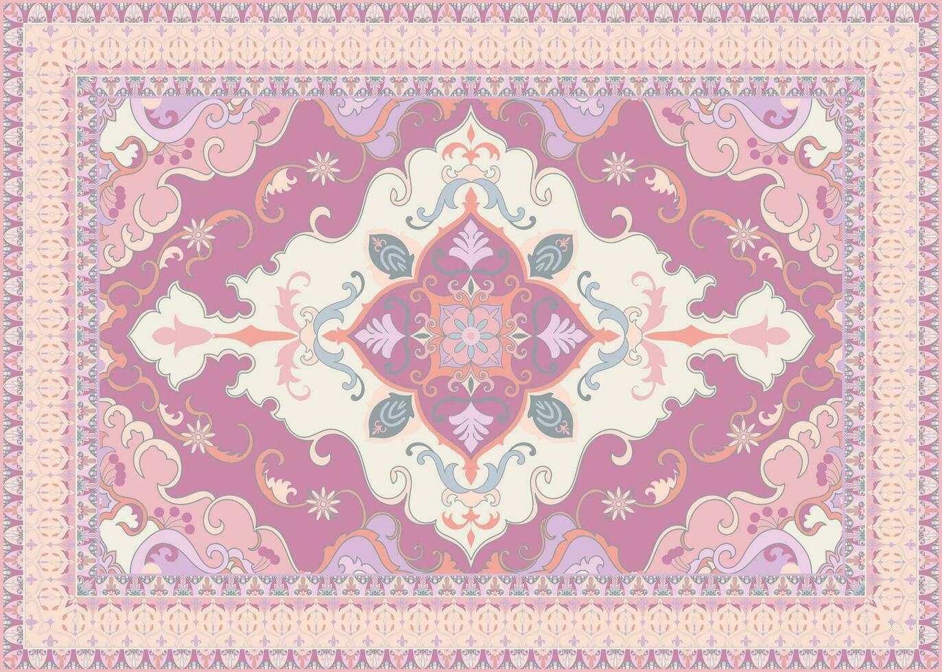 vistoso ornamental vector diseño para alfombra, tapis, yoga estera. geométrico étnico clipart. árabe ornamental alfombra con decorativo elementos.persian alfombra