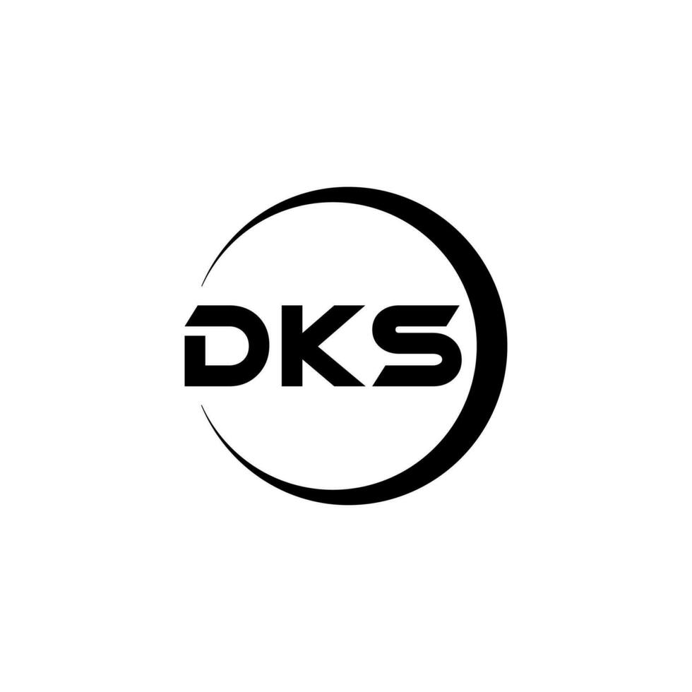 DKS Letter Logo Design, Inspiration for a Unique Identity. Modern Elegance and Creative Design. Watermark Your Success with the Striking this Logo. vector