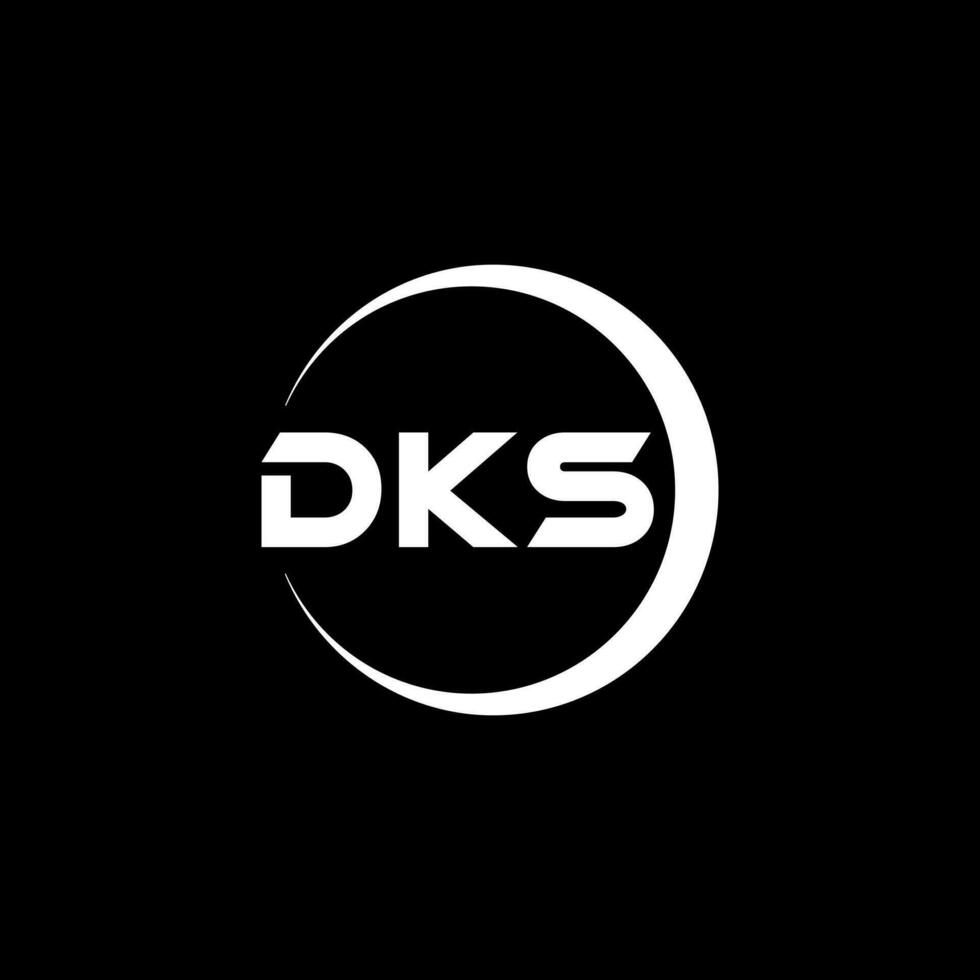 DKS Letter Logo Design, Inspiration for a Unique Identity. Modern Elegance and Creative Design. Watermark Your Success with the Striking this Logo. vector