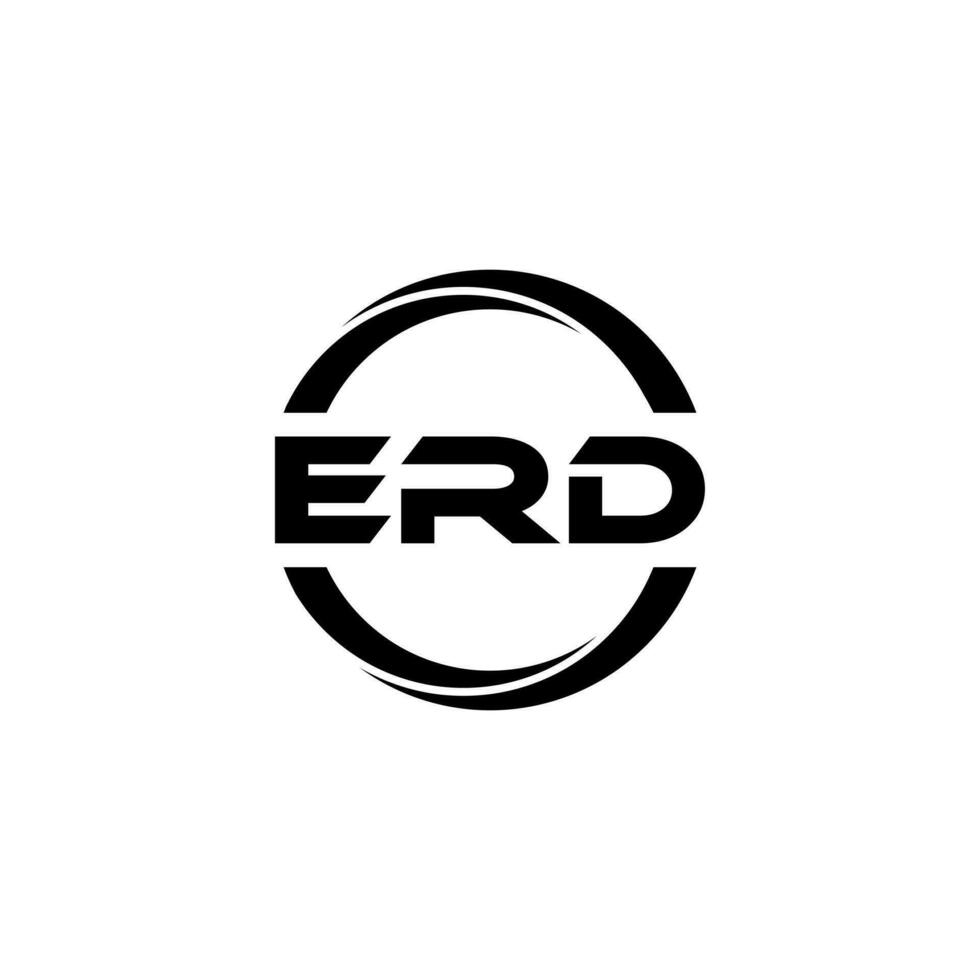 ERD Letter Logo Design, Inspiration for a Unique Identity. Modern Elegance and Creative Design. Watermark Your Success with the Striking this Logo. vector