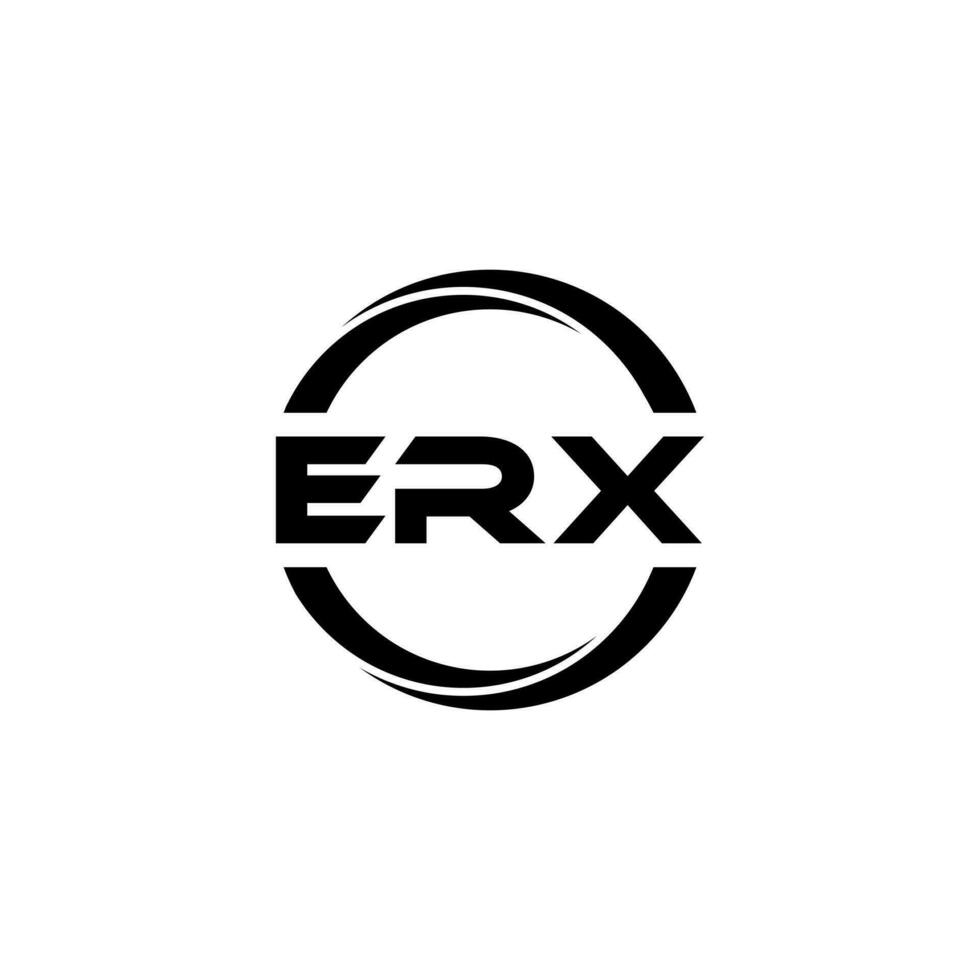 ERX Letter Logo Design, Inspiration for a Unique Identity. Modern Elegance and Creative Design. Watermark Your Success with the Striking this Logo. vector
