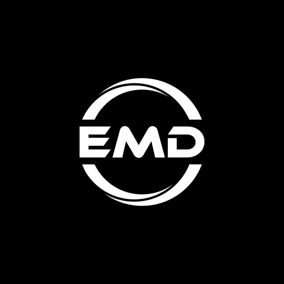 EMD Letter Logo Design, Inspiration for a Unique Identity. Modern Elegance and Creative Design. Watermark Your Success with the Striking this Logo. vector