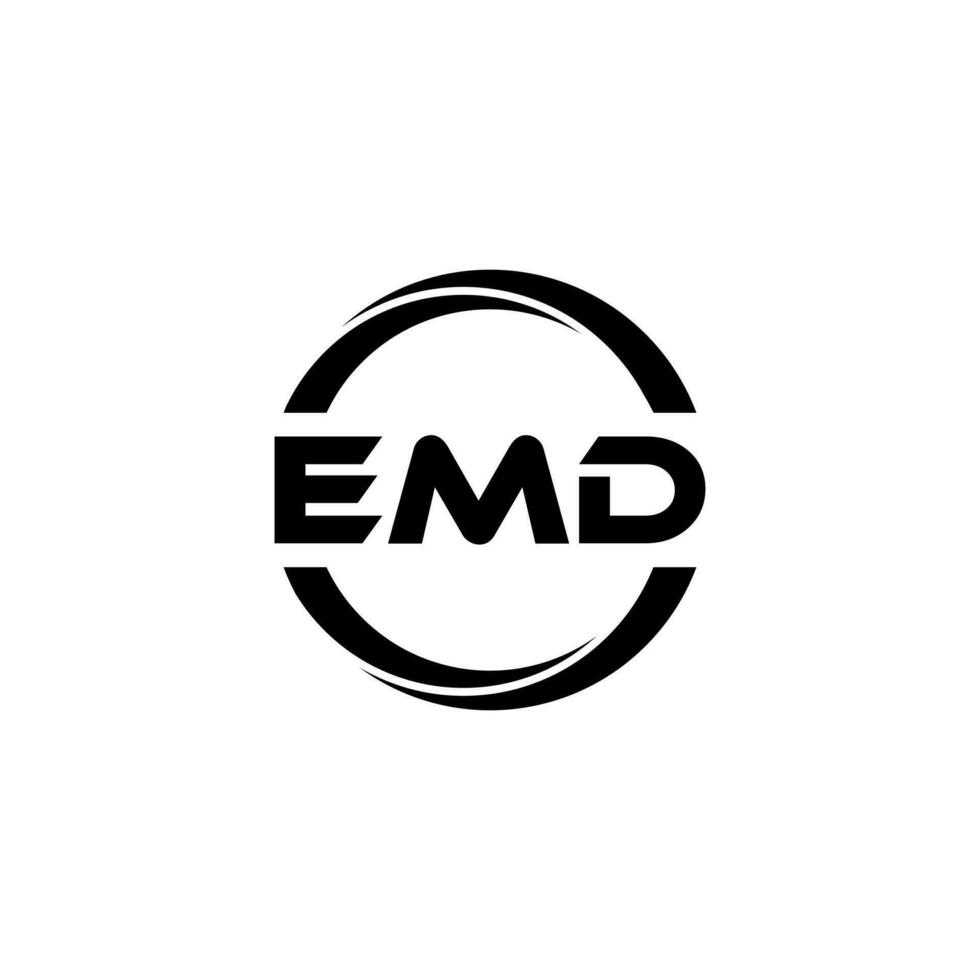 emd letra logo diseño, inspiración para un único identidad. moderno elegancia y creativo diseño. filigrana tu éxito con el sorprendentes esta logo. vector