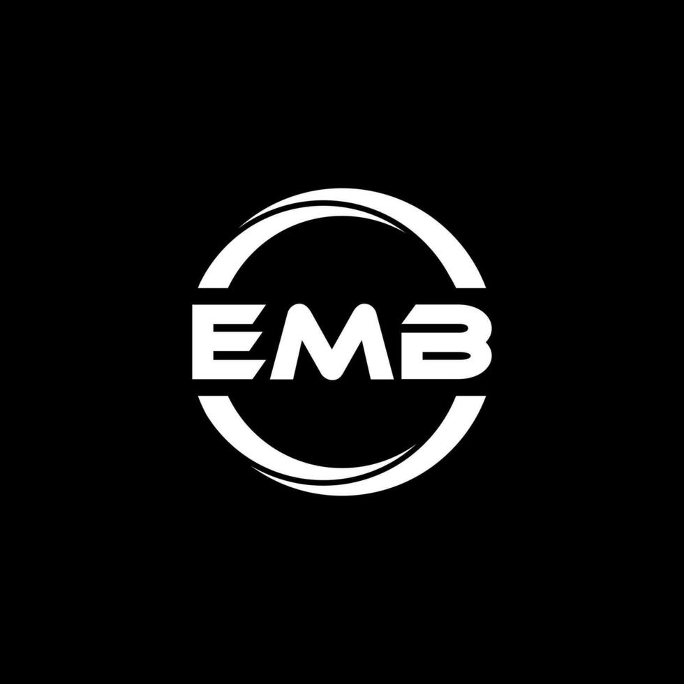 EMB Letter Logo Design, Inspiration for a Unique Identity. Modern Elegance and Creative Design. Watermark Your Success with the Striking this Logo. vector