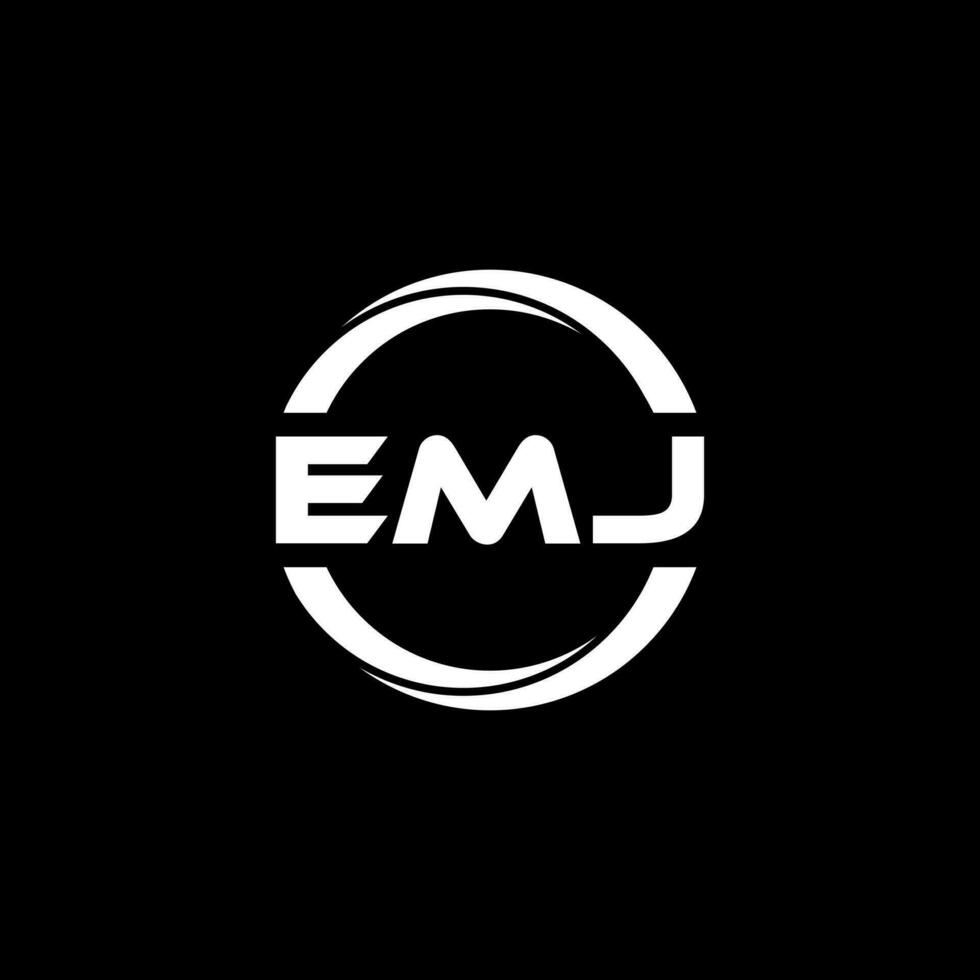 EMJ Letter Logo Design, Inspiration for a Unique Identity. Modern Elegance and Creative Design. Watermark Your Success with the Striking this Logo. vector