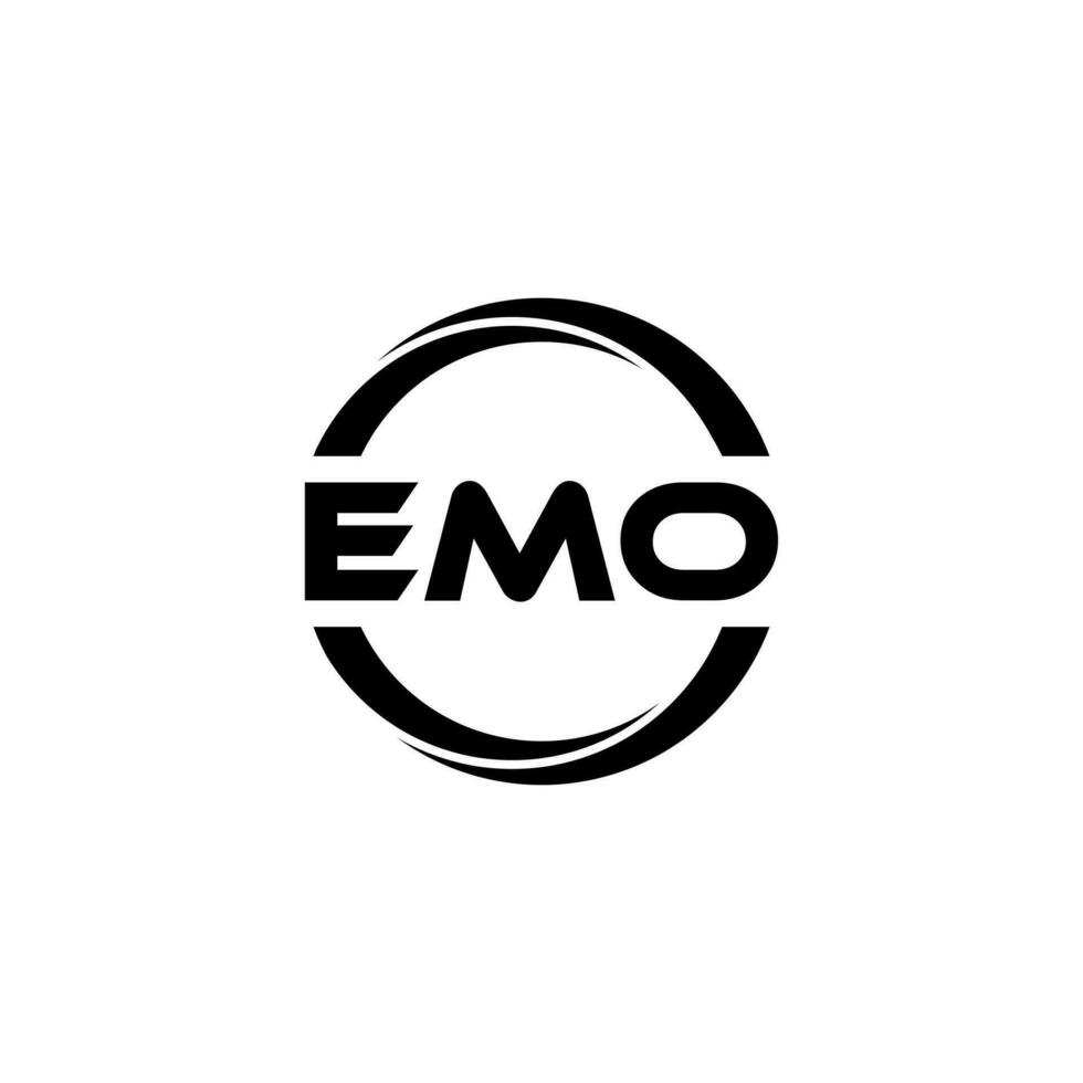 EMO Letter Logo Design, Inspiration for a Unique Identity. Modern Elegance and Creative Design. Watermark Your Success with the Striking this Logo. vector