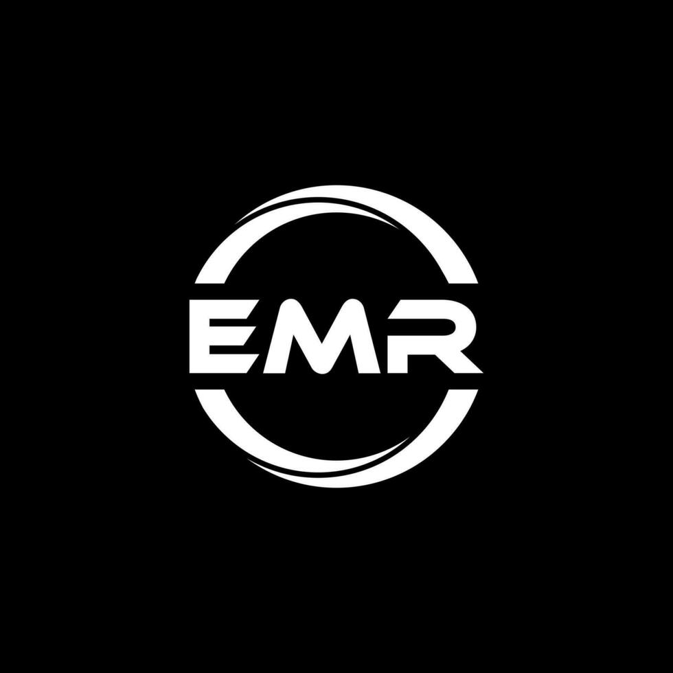 emr letra logo diseño, inspiración para un único identidad. moderno elegancia y creativo diseño. filigrana tu éxito con el sorprendentes esta logo. vector