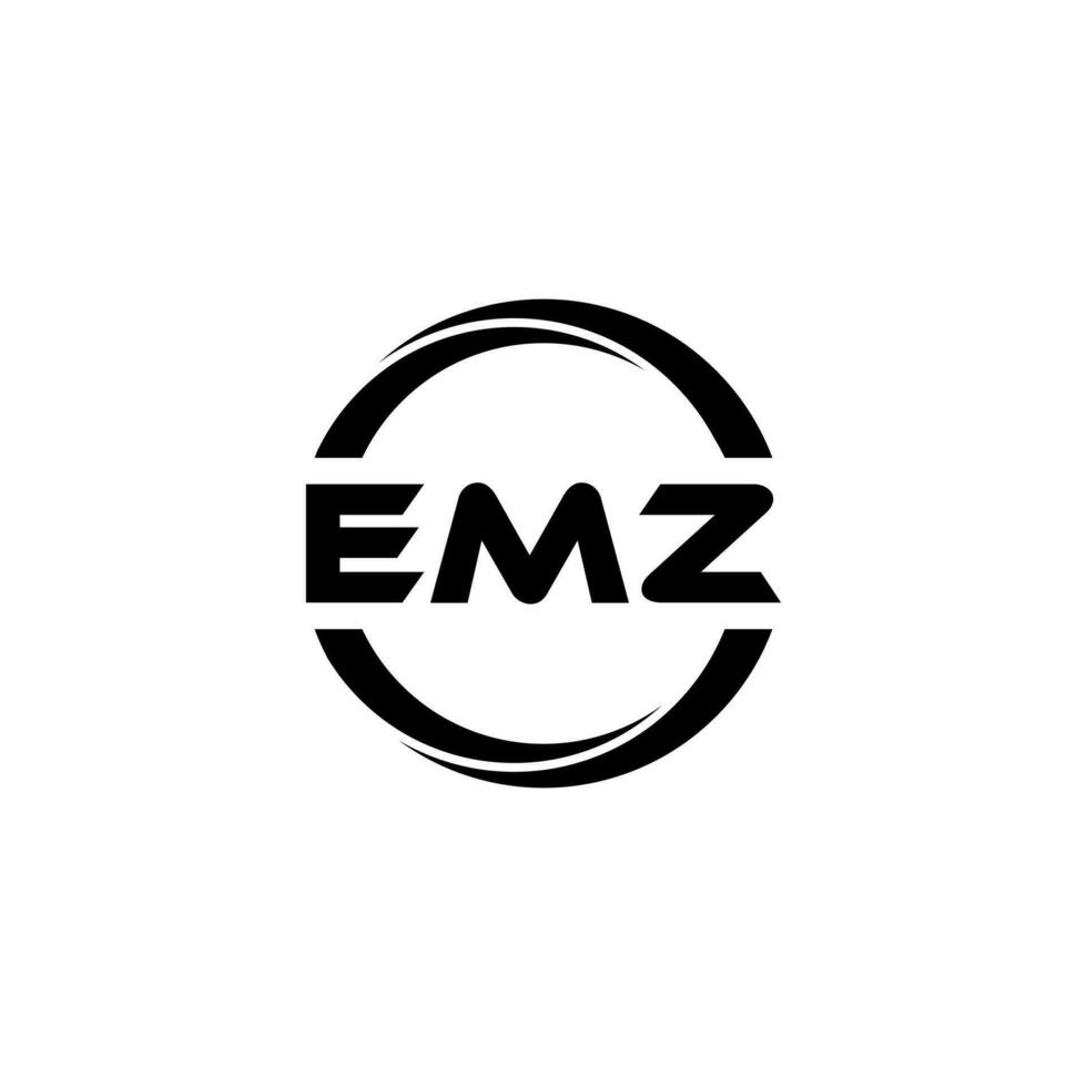 EMZ Letter Logo Design, Inspiration for a Unique Identity. Modern Elegance and Creative Design. Watermark Your Success with the Striking this Logo. vector