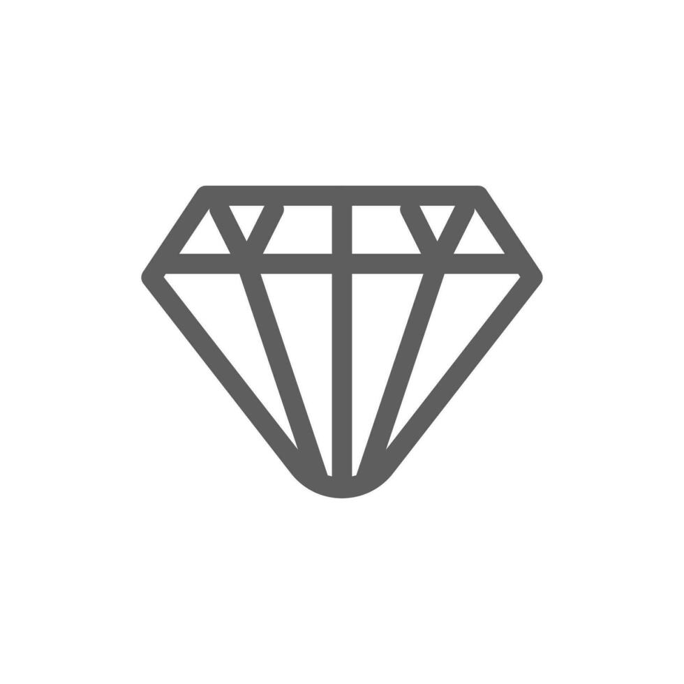 value sygn, diamond outline icon pixel perfect for website or mobile app vector