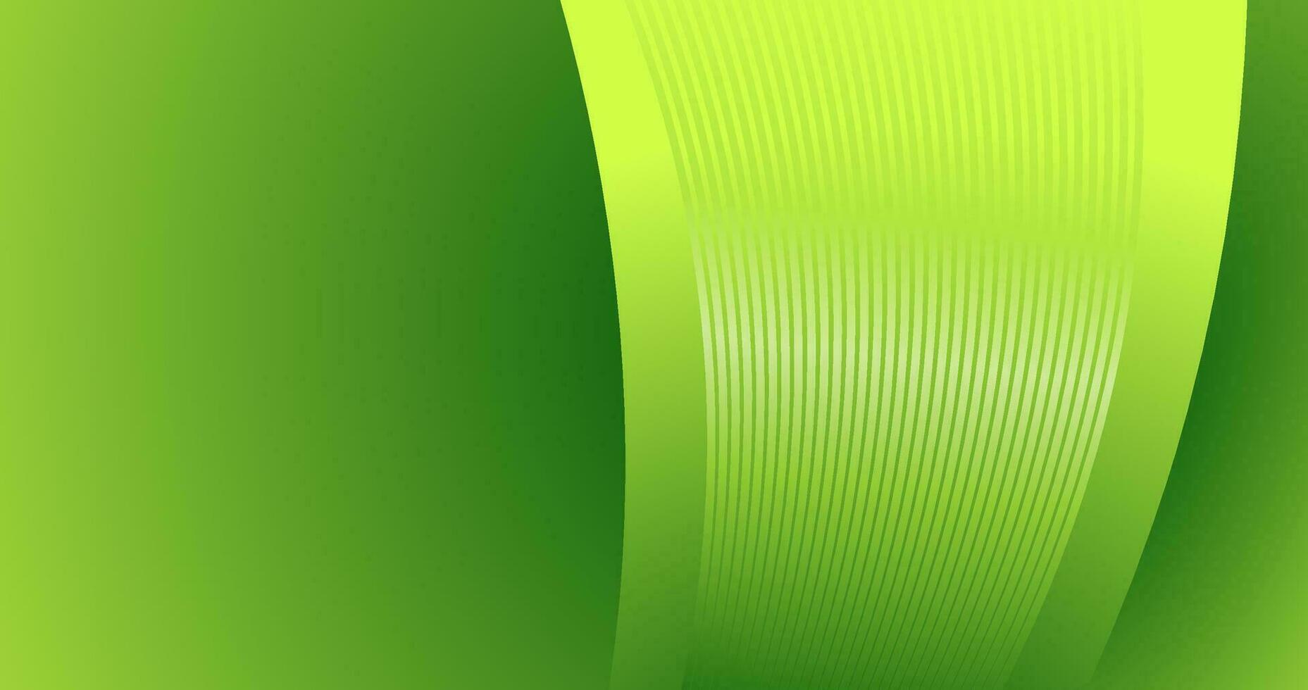 abstract green curve background for business vector