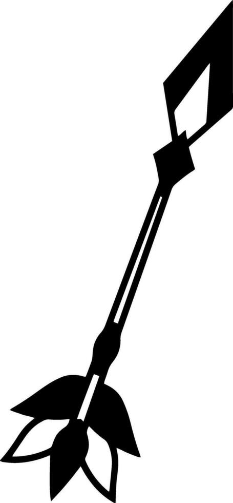 flecha garabatear icono vector ilustración