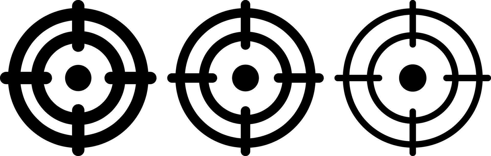 Aim icon Winner target goal icon Success Stencil vector illustration