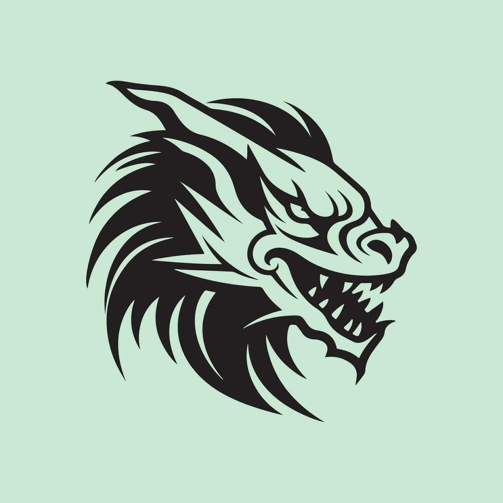 Dragon Head Vector Images