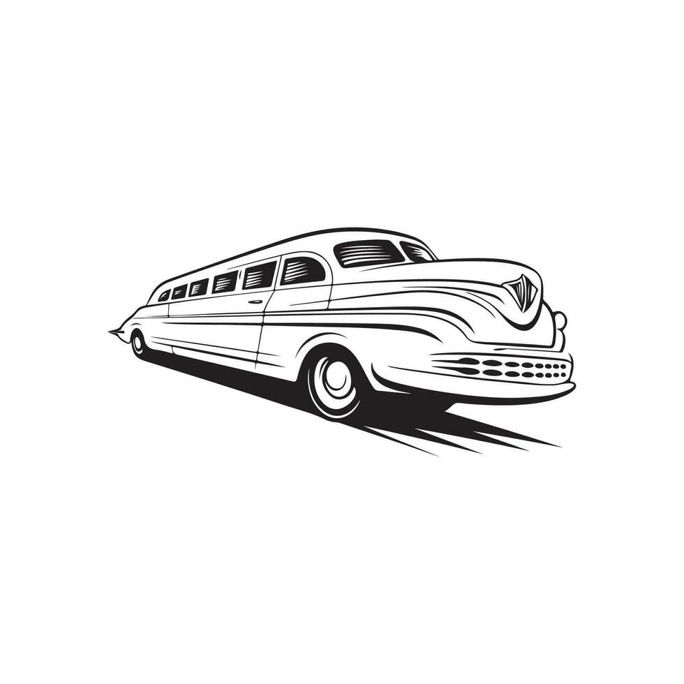 Limousine Car Vector Images