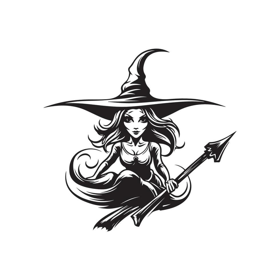 Witch Vector Images, Logo, Illustration