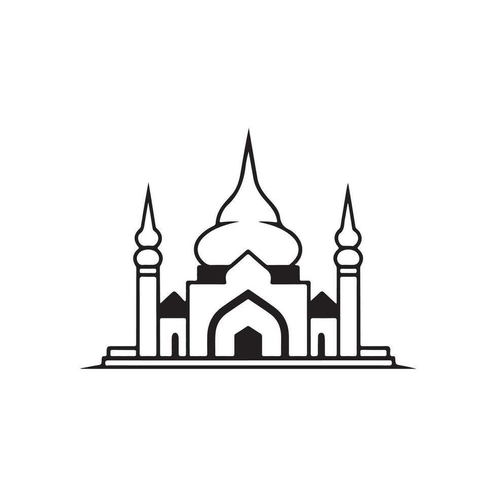 mezquita logo vector, imágenes, diseño vector