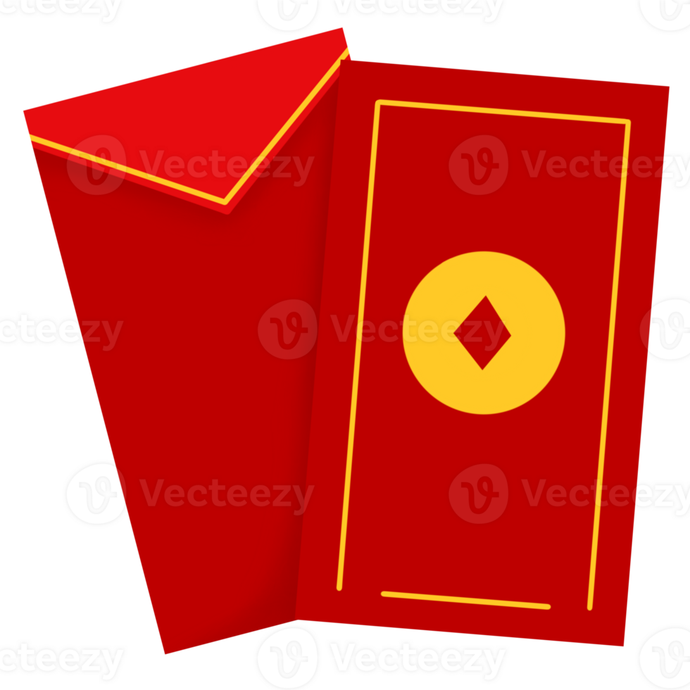 Chinese new year red pocket png