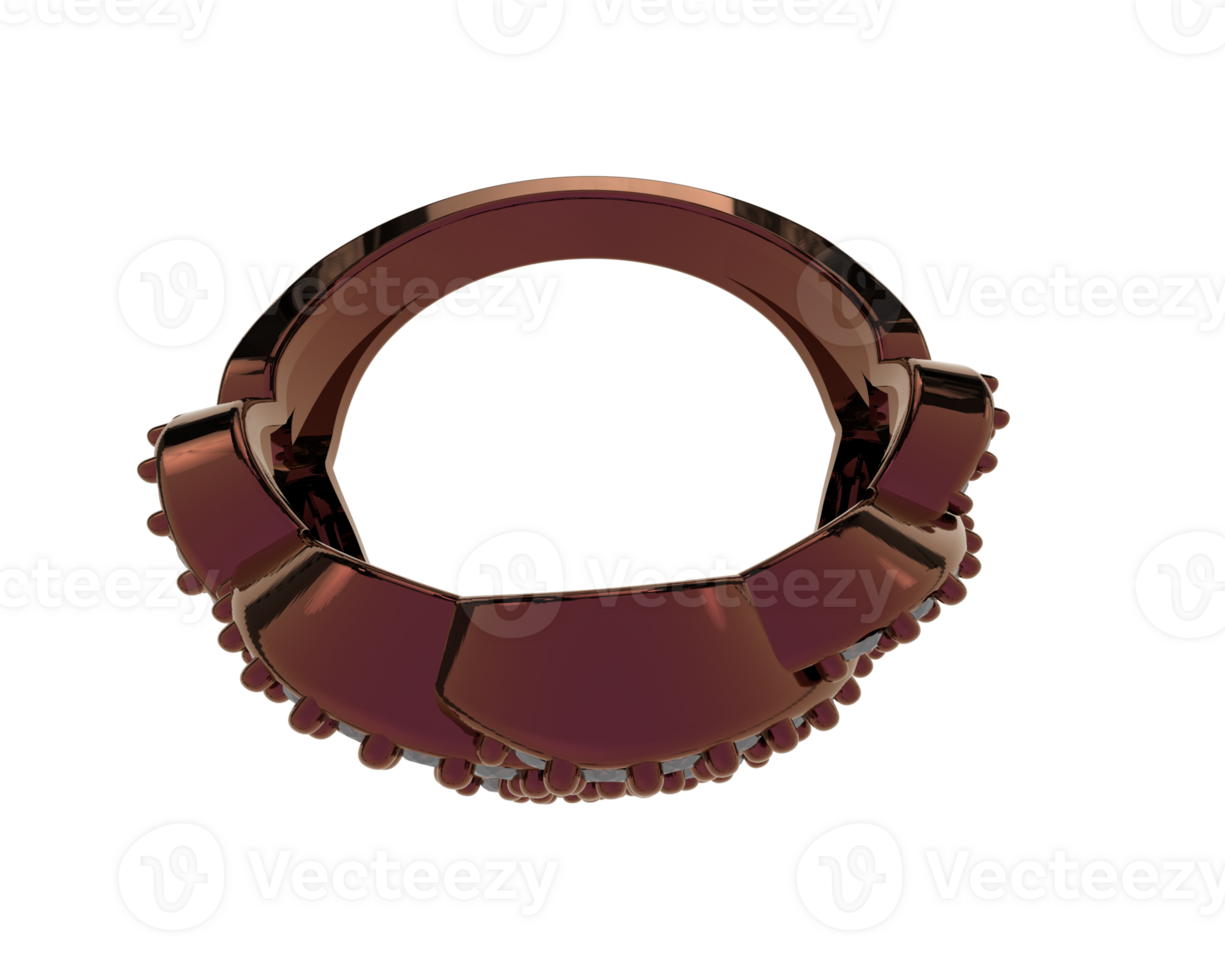 Diamond ring isolated on background. 3d rendering - illustration png