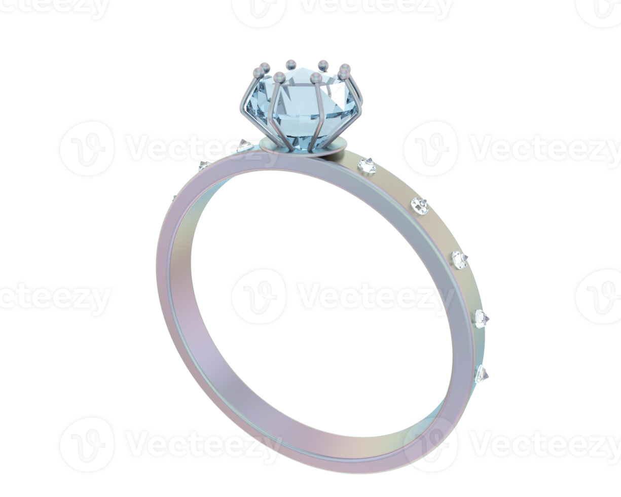 Jewelry isolated on background. 3d rendering - illustration png
