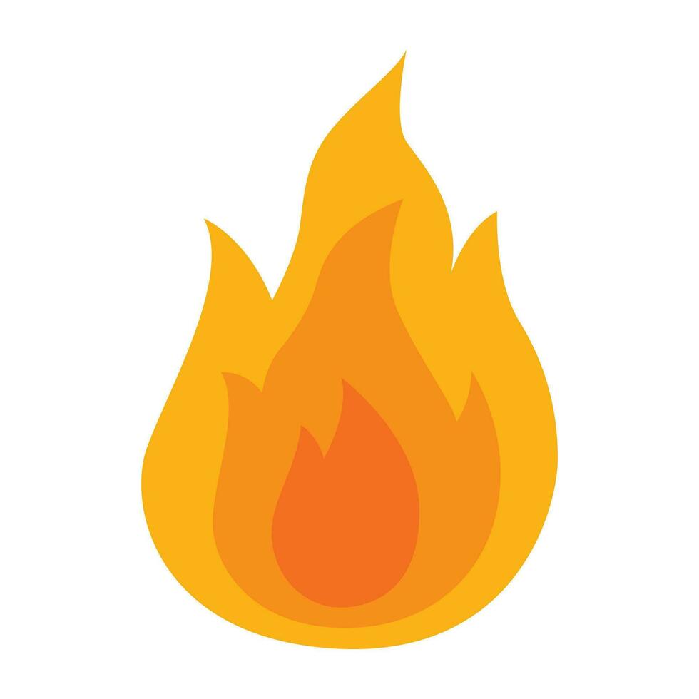 Fire flame icon. vector