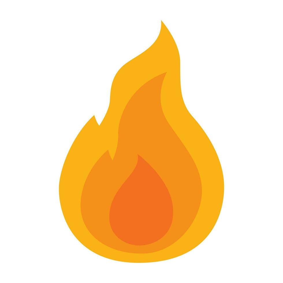 Fire flame icon. vector